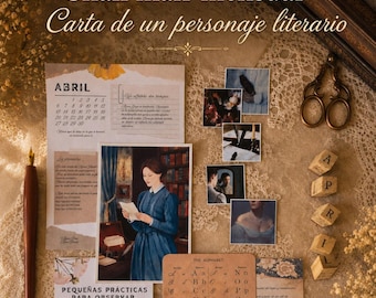 Suscripción snail mail literario | Carta mensual de un personaje literario | Mail club EN ESPAÑOL