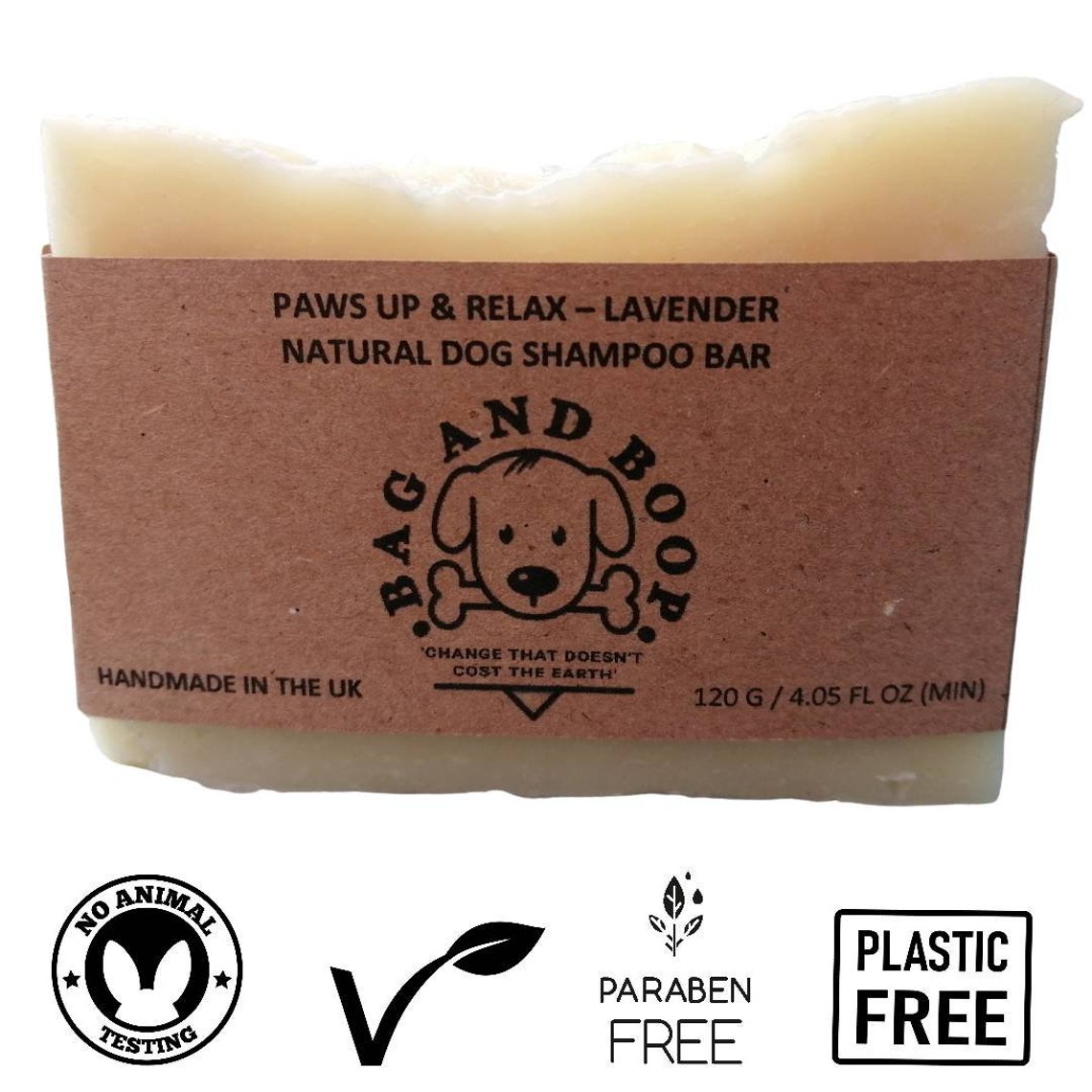 Lavender Natural Dog Shampoo Bar 120g | Etsy