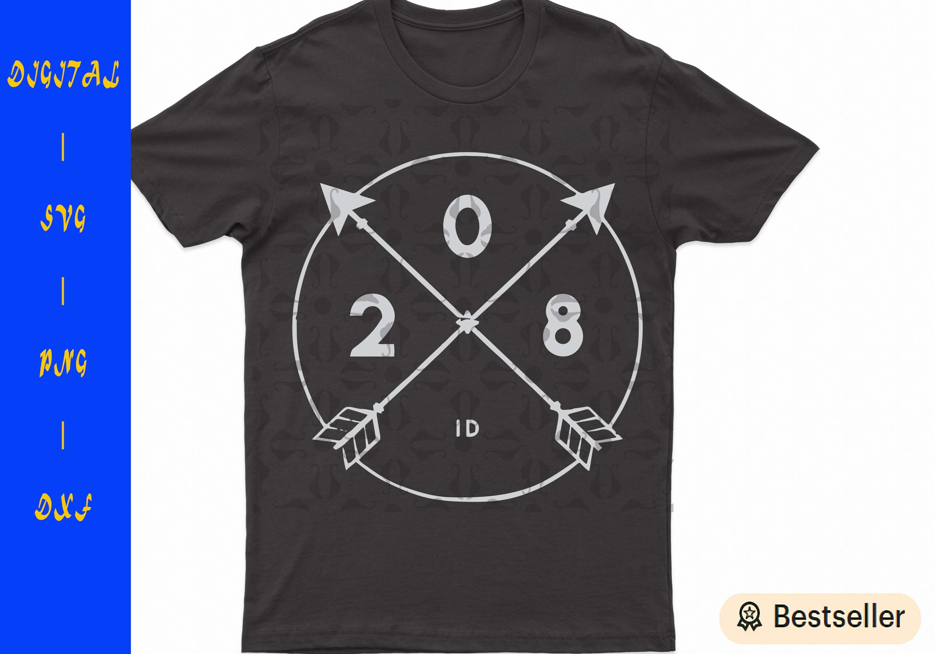 idaho-area-code-208-state-pride-souvenir-gift-arrow-svg-clip-etsy