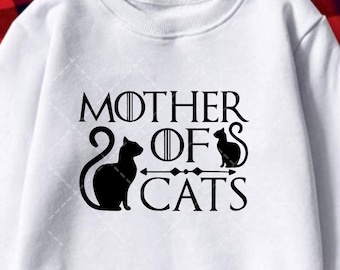 Mother of Cats svg, cats mom svg, Cute Kitty svg,cat svg, Mother of Dragons, Cats Lover svg, Dragons Svg, Pet owner svg, Cut file For cricut