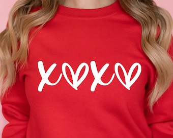Xoxo Svg, Heart Svg,Hugs and Kisses SVG , Drawn Heart Svg , Valentines Svg, Love Svg , Hello Valentine Shirt, Dxf, Eps , Cut File For Cricut