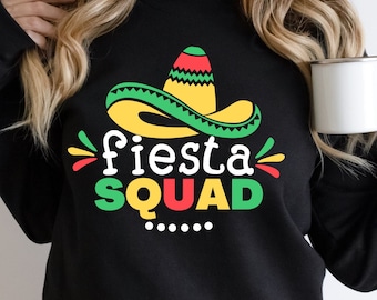 Fiesta Squad Svg, Cinco de Mayo Svg, Fiesta Quote Svg, Mexican Hat Svg, Sombrero svg, Funny Sayings, Mexico American Svg , Instant Download