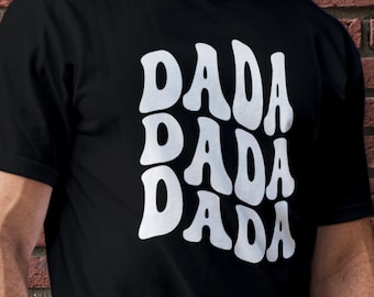 Groovy DADA SVG , Retro Svg, Father&#39;s Day Svg,  Dad life Svg, Trendy Svg, Daddy Svg , Father Shirt Svg , cut files For Cricut Sublimation