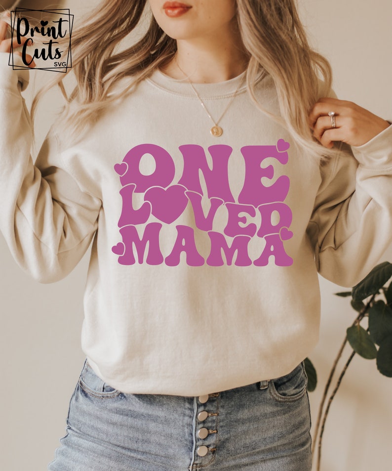 One Loved Mama Svg ,one Loved Mini Svg, Mama Mini Shirt , Valentine ...