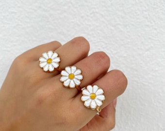 White daisy ring clearance