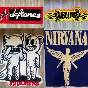 Rock Band Rugs- Deftones, Radio Head, Nirvana, Sublime