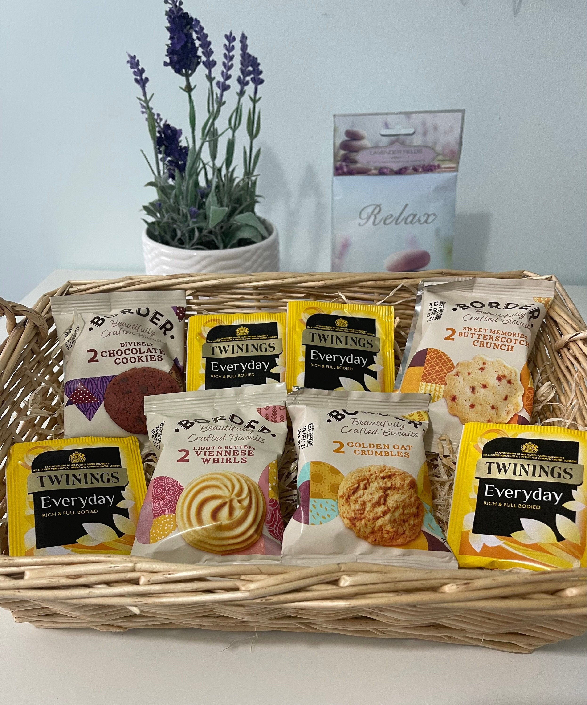 TEA AND BISCUITS Hamper Letterbox Gift Treat by Post Etsy UK