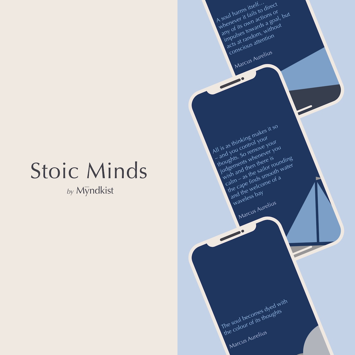 Minimalist Stoic Wallpapers for iPhone Inspirational and | Etsy