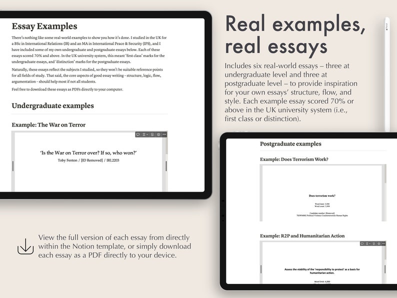 All in one Student Essay Dashboard Notion Template Digital Essay Writer postgraduate-business-and-management-personal-statement-example-pdf