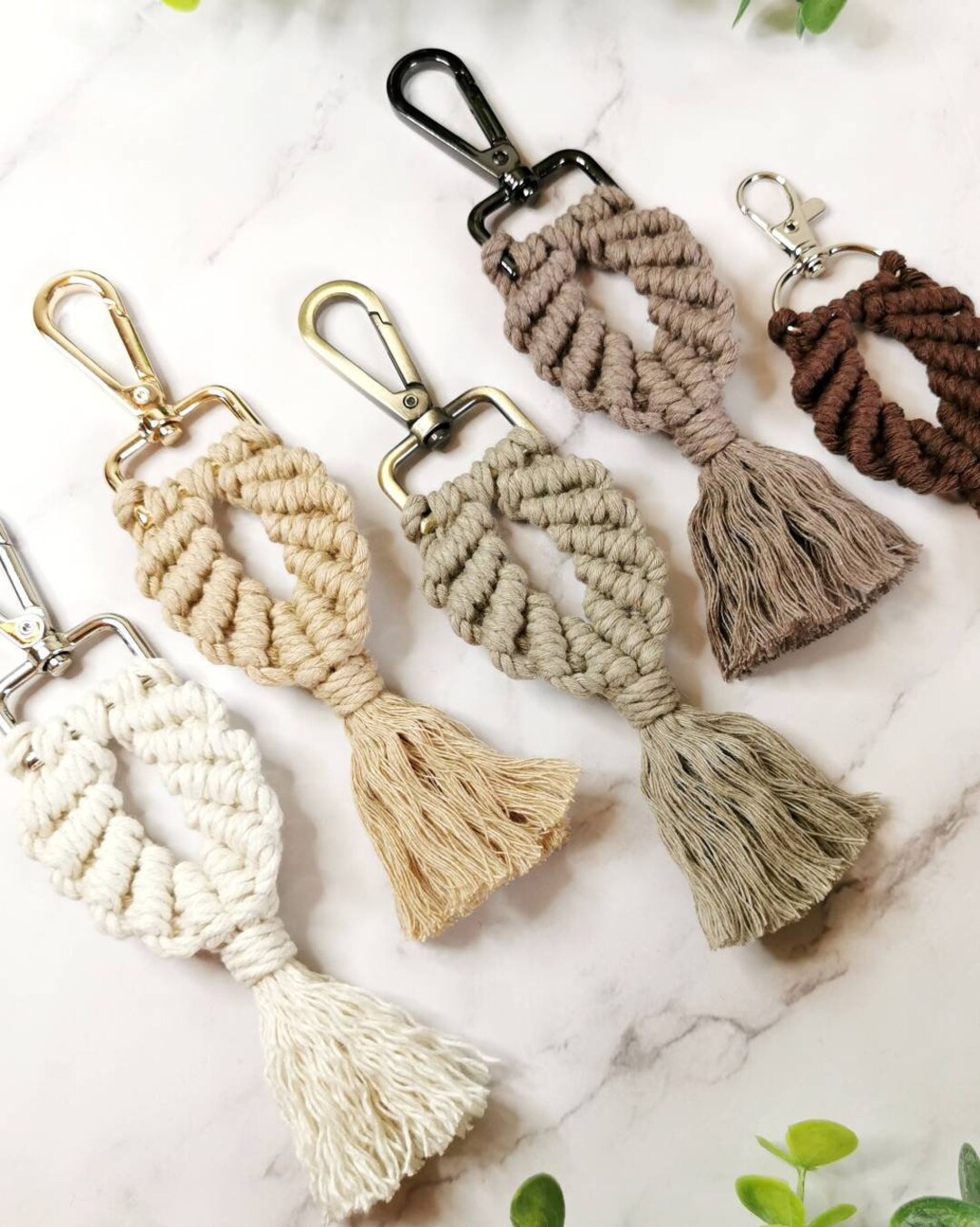 Macrame Tassel Keychain – Knot & Home