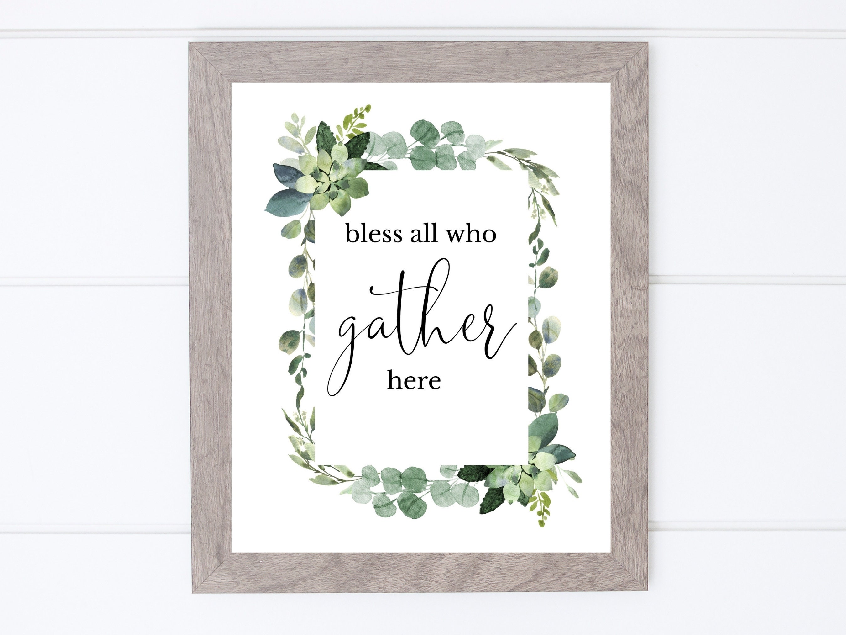 Bless All Who Gather Here Wall Art, Home Décor, Instant Download