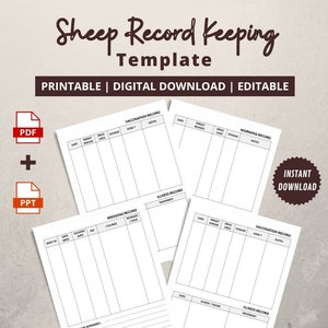 Sheep Record Keeping Editable Template Sheep Farmer Feeding Sheep Record Keeping Editable Template Sheep Farmer Feeding