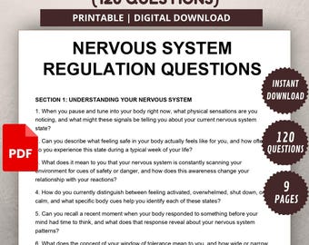 Nervensystem Regulation Arbeitsbuch | Fragen zur Polyvagal-Inpirierten Therapie