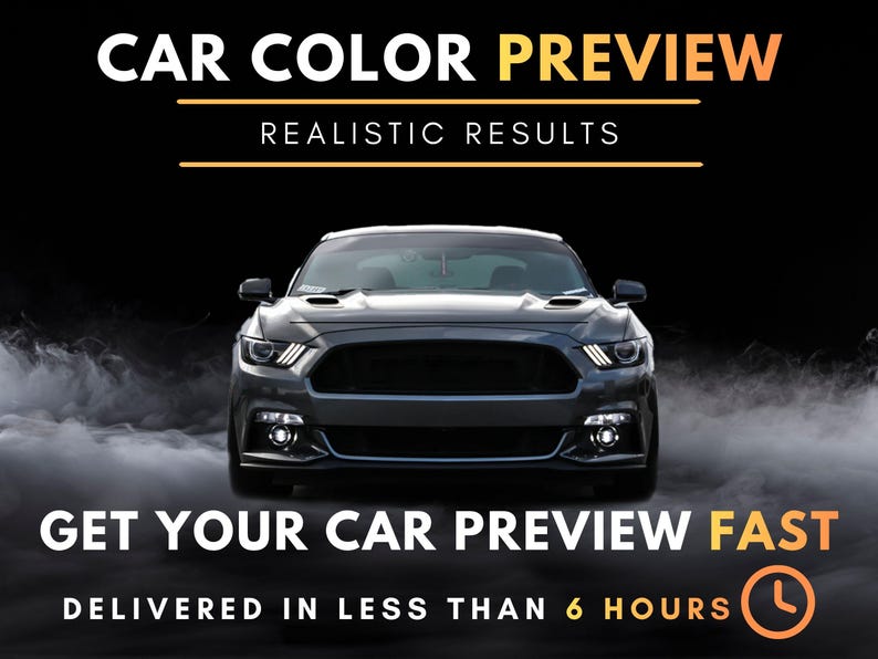 Custom Car Color Change Preview | Realistic Paint Visualization Service ...