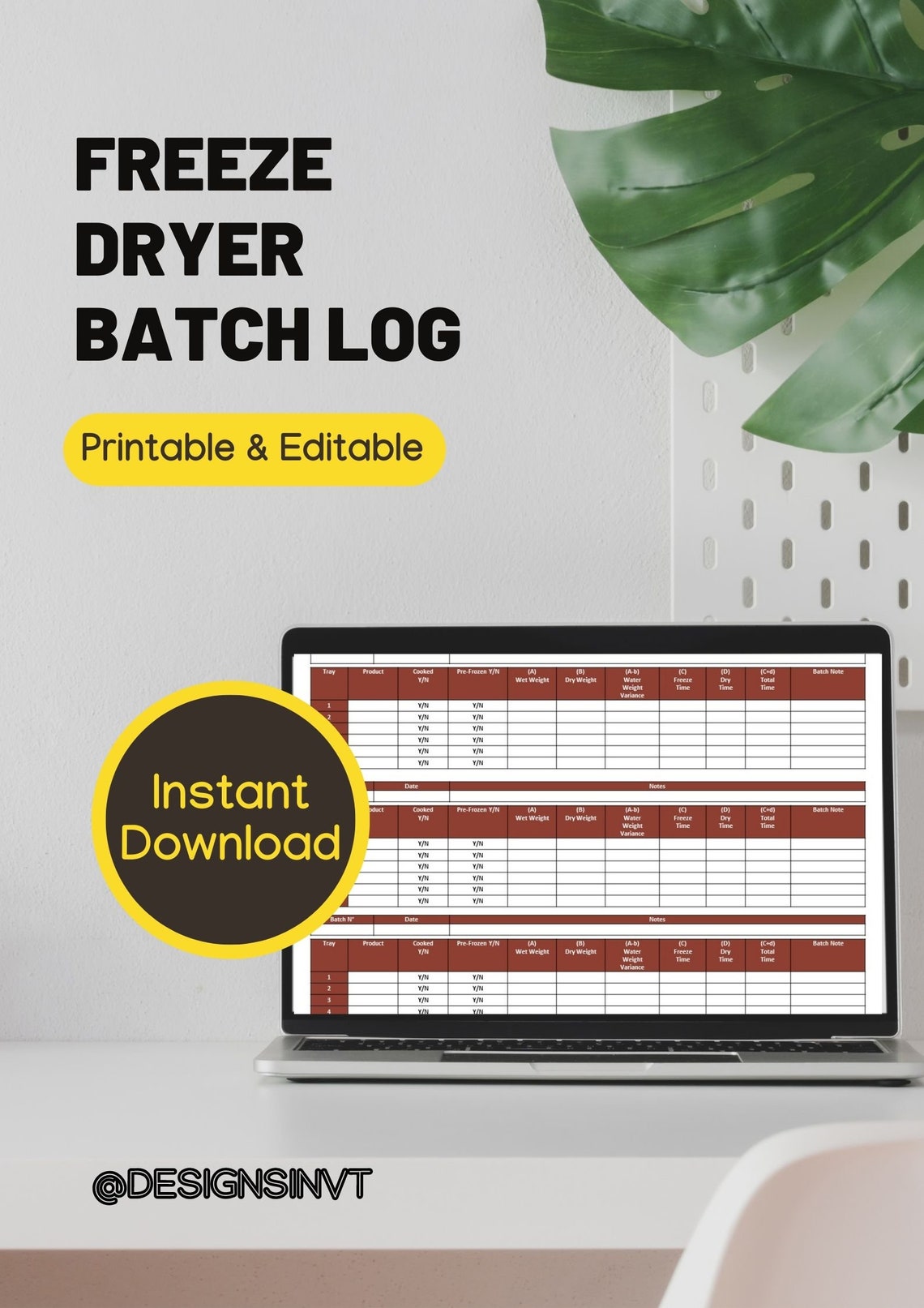 Freeze Dryer Batch Log Home Freeze Drying Freeze Dryer Food Sheet Cycle Tracking Log Dryer Use 8