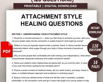 Anhänge Stil Healing Workbook | Ängstliche Vermeidungstherapie Fragen