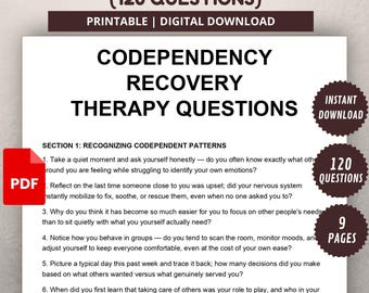 Co-Abhängigkeits-Recovery-Arbeitsbuch | Therapiefragen & Heiltagebuch