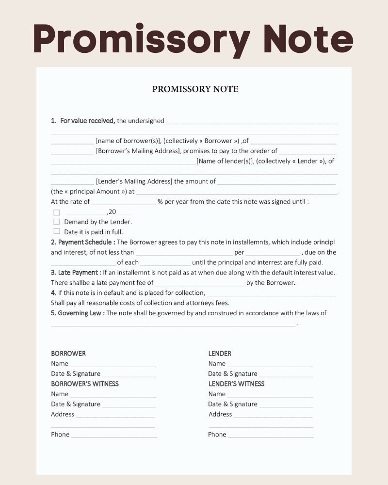 Promissory Note Template Massachusetts Prntbl concejomunicipaldechinu 