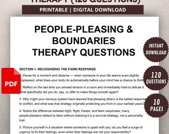 Menschenfreude & Grenzen Arbeitsbuch | Therapiefragen zum Nein sagen