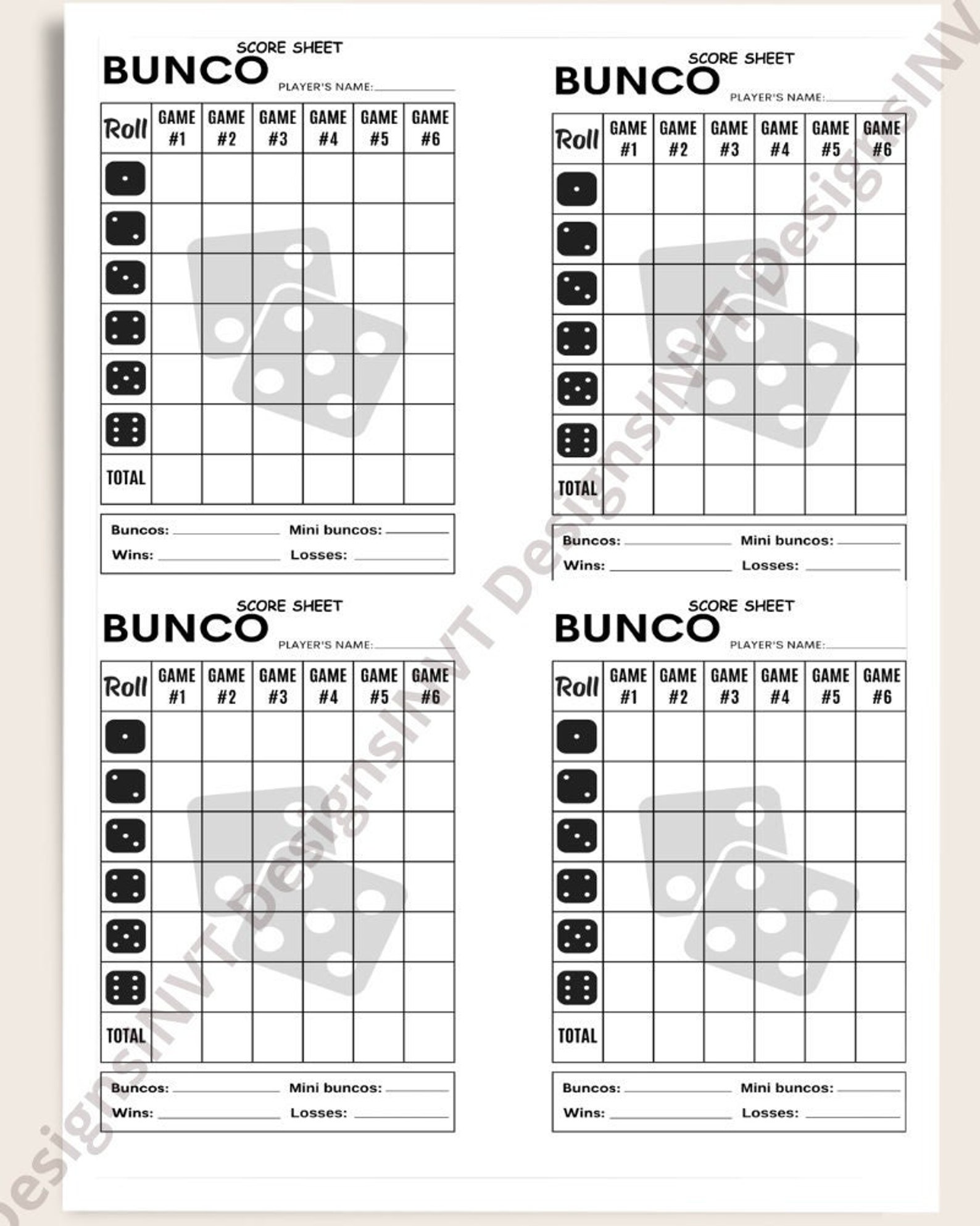 bunco-score-sheets-4-in-1-printable-bunco-cards-printable-etsy
