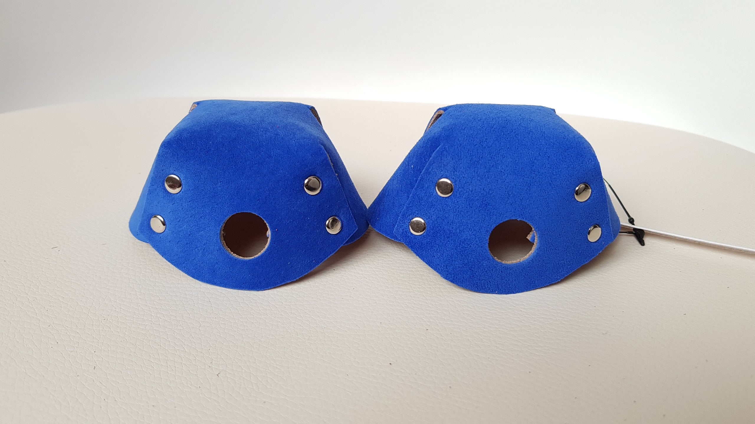 Roller Skate Toe Guards Real Suede Leather Blue size EU Etsy UK