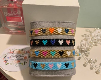 BEST SELLER!!! Weaved Heart Beaded Miyuki Bracelets, Miyuki Bracelet, Miyuki, Heart Bracelets, Love Bracelets, Friendship Bracelet