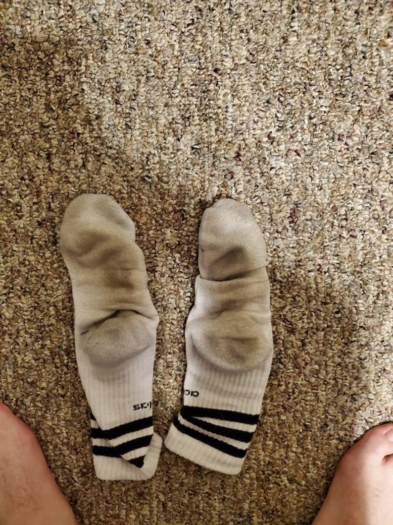 Used white socks