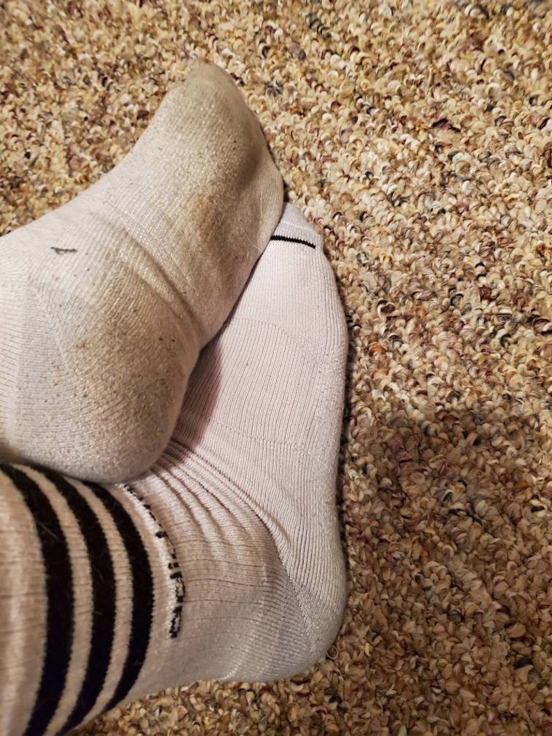 Used white socks