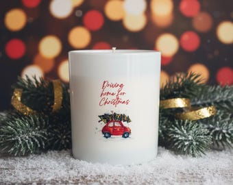 Weihnachtskollektion: Fahren nach Hause für Weihnachten 60cl Kerze