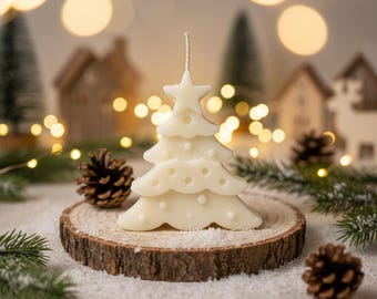 Weihnachtskollektion: Festliche dekorative Weihnachtsbaum-Kerze