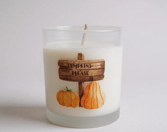 Herbstkollektion: Pumpkin Please Kerze
