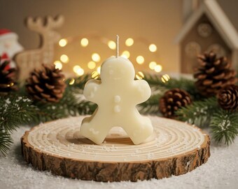 Weihnachtskollektion: Festliche Deko-Kerze Lebkuchen
