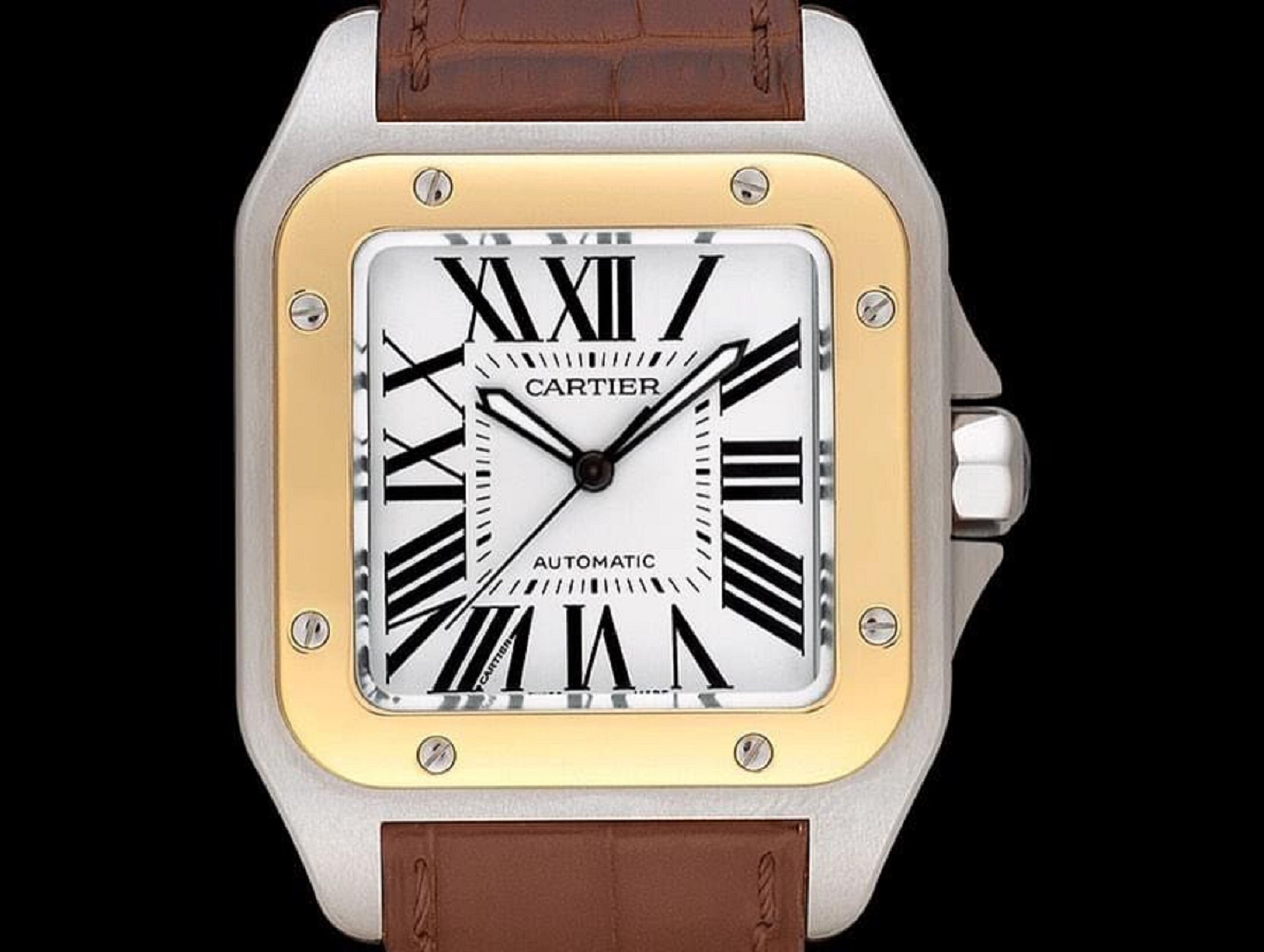 Cartier Santos 100 Watches ALLIGATOR 