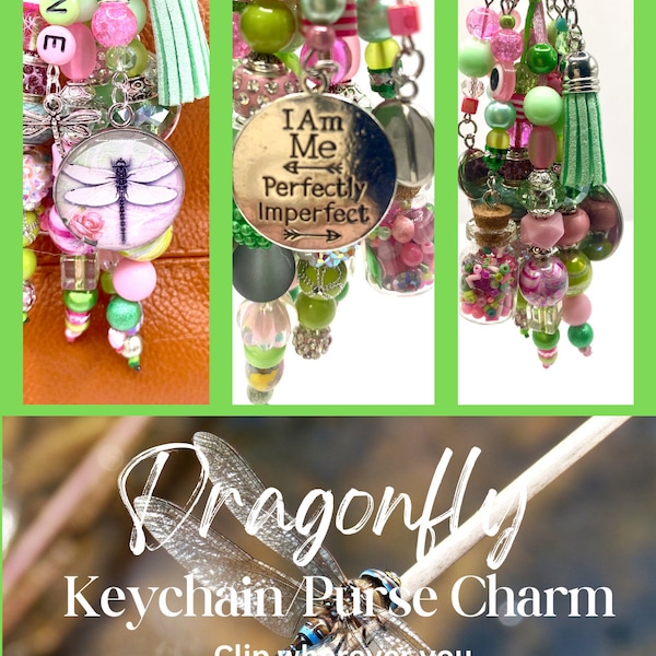 Gifts for her, gift for her, dragonfly, purse, charm, car charm, cute keychain, for her, dragonfly gifts, keychain charm, key chain, charms