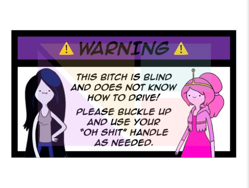 Car Warning Sticker - Etsy