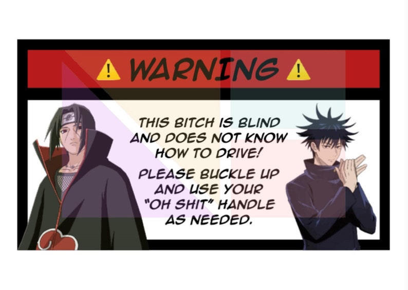 Car Warning Sticker | Etsy