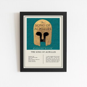 The Song Of Achilles Illustration Print Etsy Canada