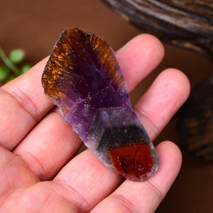High Quality Brazilian Auralite 23 Quartz, Polished Rough Terminated Display Specimen, &quot;The Wizard&#39;s Talisman&quot;