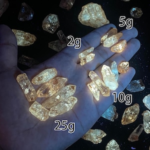 UV-reaktiv oljeherkimerdiamant, fluorescerande kristall för läkning, samlare och dekor, lyser under svart ljus, födelsedagspresent