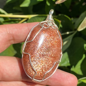 Natürliche auffällige Sunstone Palm Stone Halskette, Edelstein Halskette, Kristallheilung, Zierliche Halskette, Layered Halskette, Kristallschmuck