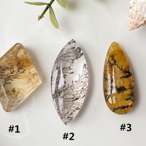Dendritic Agate Pendant , Dendrite Agate Cabochon , Scenic Dendritic Agate , Super Seven Point , Birthday Gift , Loose Gemstones