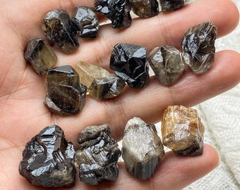 Rå barytkristallkluster | Naturligt mineralprov | Samlarsten | Jordbrun baryt med unika formationer