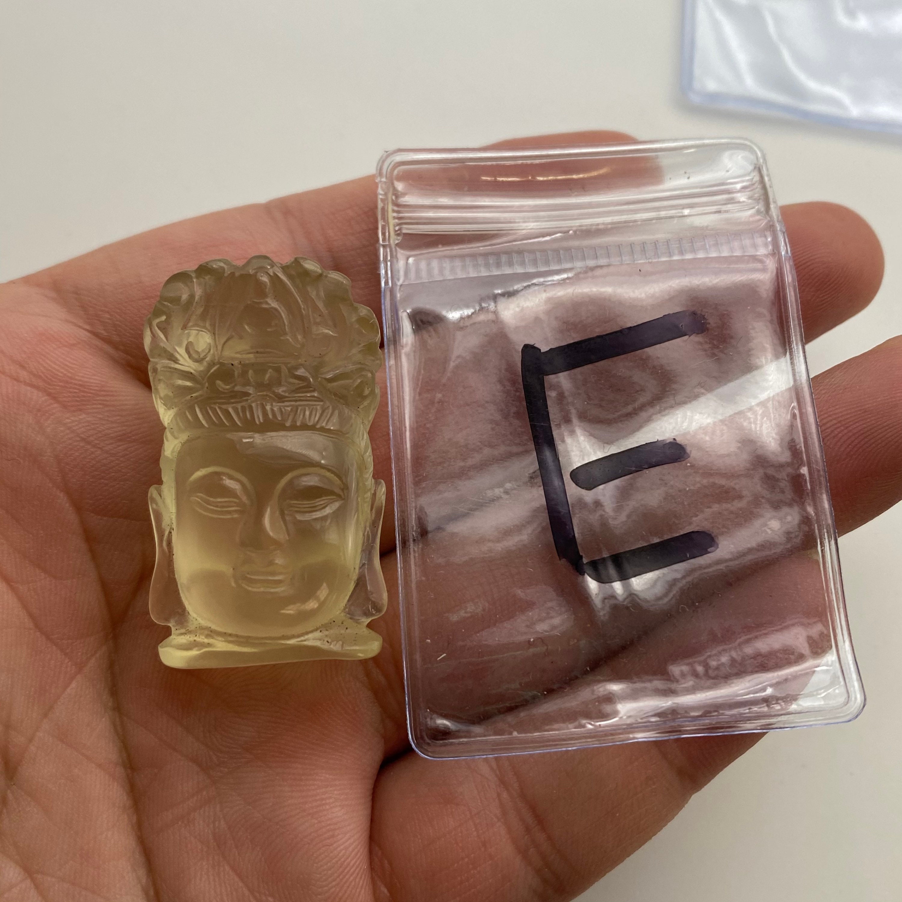 手作り天然水晶観音仏頭、シトリンクォーツクリスタル - Etsy 日本