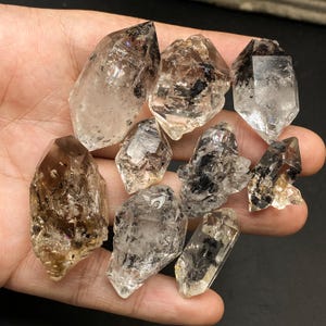 Doppelender Herkimer Diamanten, Natürliche Herkimer Diamanten, Rohdiamant, Herkimer Kristall