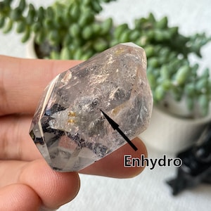 Rainbow Enhydro Quartz Water Bubble Freeform , Enhydro Quartz , Enhydro Jewelry , Manifestation Crystal , Quartz Enhydro , Birthday Gift