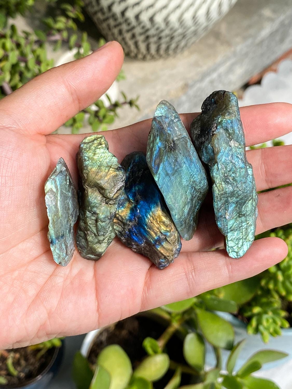 ラブラドライト原石 - Etsy 日本