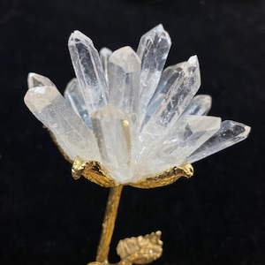 Natürliche Bergkristall Blume, Zauberstab Kristall Energie, Kristall Energie Geschenk, Geburtstagsgeschenk, Jubiläumsgeschenk, Wohnkultur