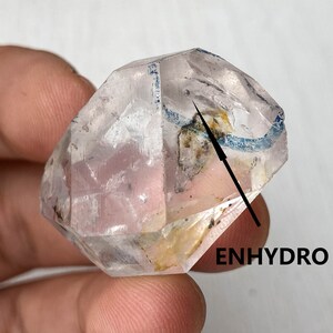 Enhydro Quartz Moving Water Bubble Freeform , Enhydro Quartz , Enhydro Jewelry , Manifestation Crystal , Quartz Enhydro , Birthday Gift
