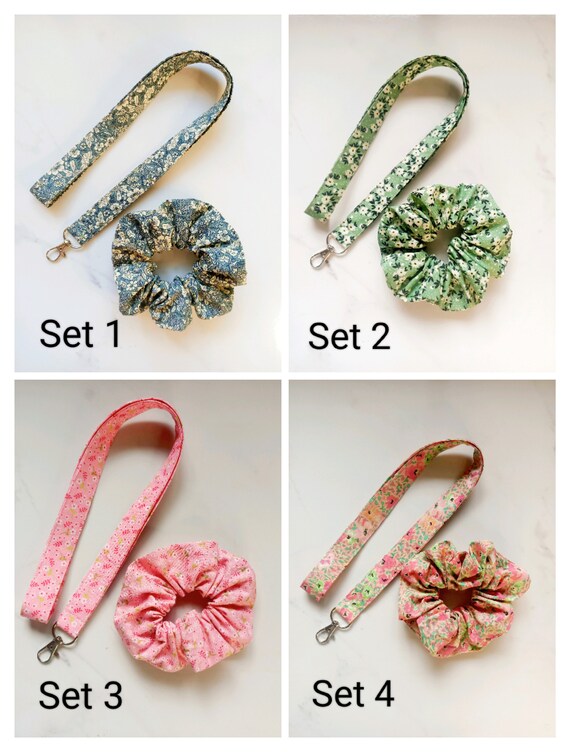 thumbnail image 2 of Lanyardio Stretchy Hair Scrunchie Lanyard For ID Cards Keys 2 of 14