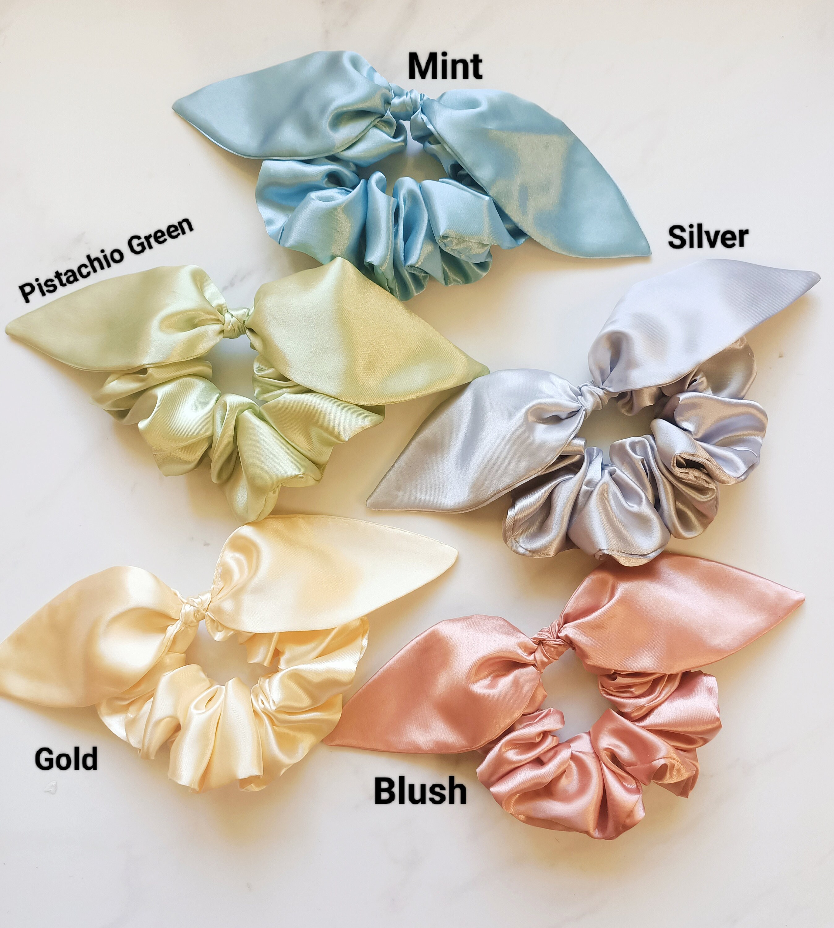 12 Pcs Witch Hair Accessories Glitter Pink Green Bows Scrunchies for Girls hair bow accessories products for sale | eBay main image 2